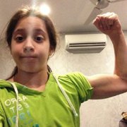 Teen muscle girl Gymnast Hailey